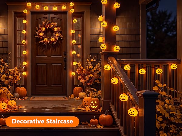 hanging halloween decorations lights; outdoor patio lights; indoor halloween lights for party decor