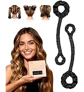 BONNET QUEEN Heatless Hair Curler Set (2Pcs), Heatless Curls Overnight with Satin Hair Rollers, A...