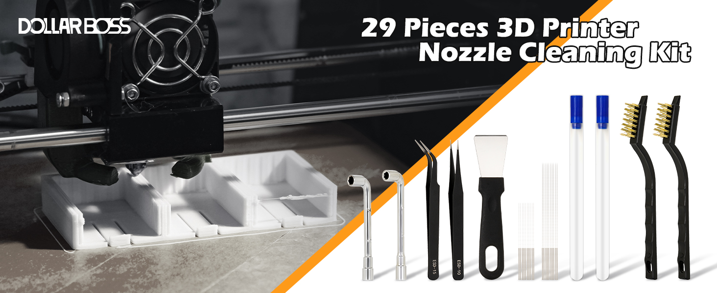 29 PCS 3D printer nozzle cleaning kit