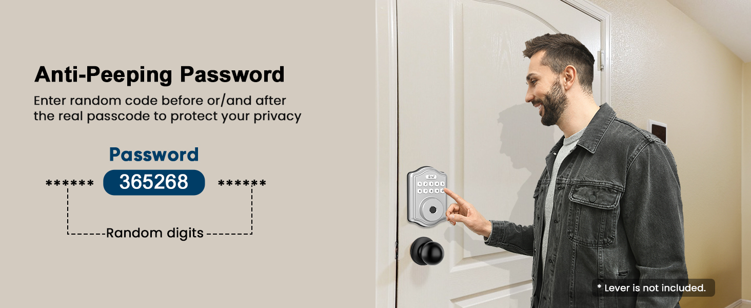 keyless door entry lock