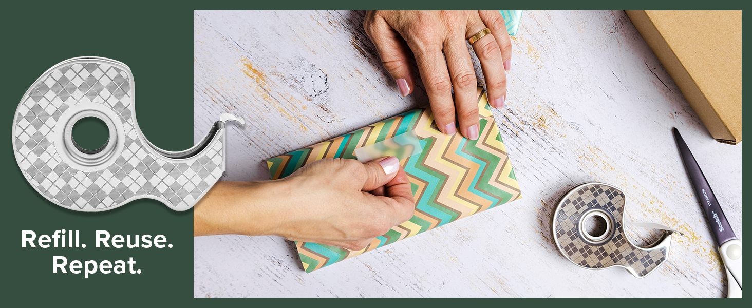 Scotch Stainless Steel Dispesner: Refill. Reuse. Repeat.