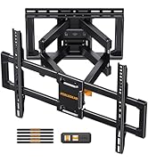 Perlegear UL Listed Full Motion TV Wall Mount for 42-90 inch TVs up to 132 lbs, TV Mount with Dua...