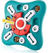 Dog Puzzle Toys, Squeaky Treat Dispensing Dog Enrichment Toys for IQ Training and Brain Stimulati...