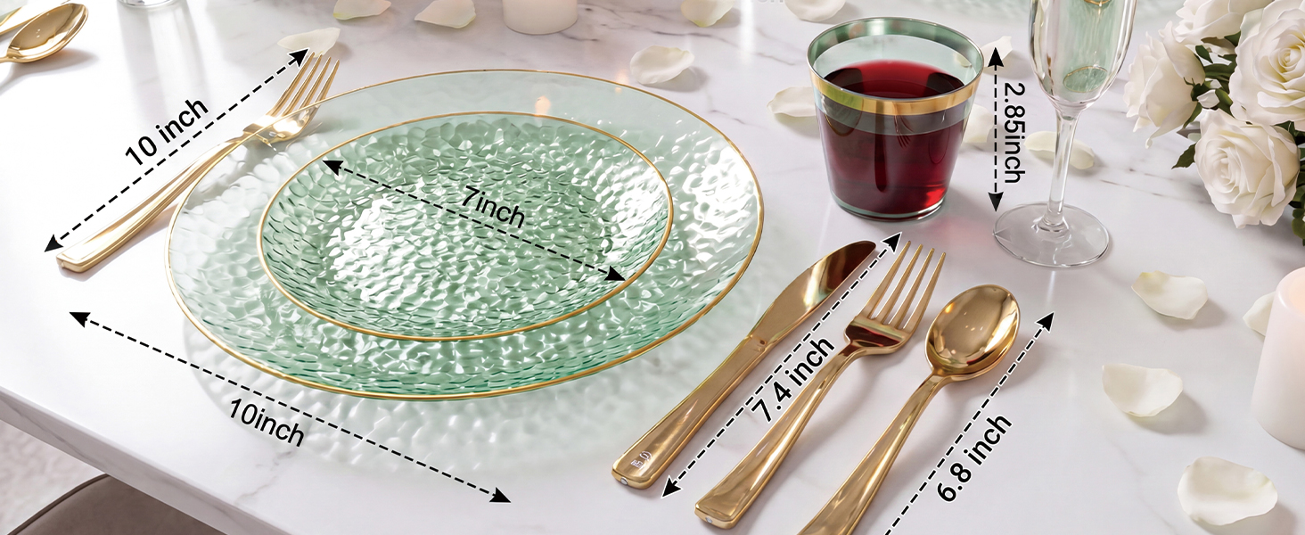 green plates