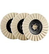 LOZLIN Wool Felt Polishing Wheels, Buffing Discs for Angle Grinder, High Density Buffing Pads for...