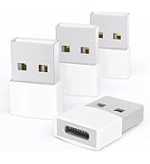 Syntech USB to USB C Adapter 4 Pack, Type C Female to USB Male Converter Power Charger Cable Adap...