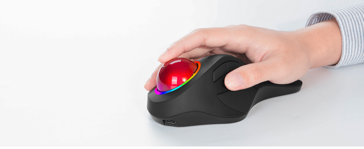 bluetooth with a track ball ergonomic trackball mouse wireles thumb ball mouse roller ball mouse
