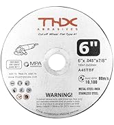 6 Inch Cut Off Wheel,6" x .045" x 7/8" Long-Lasting Thin Cutting Wheel,Metal and Stainless Steel ...