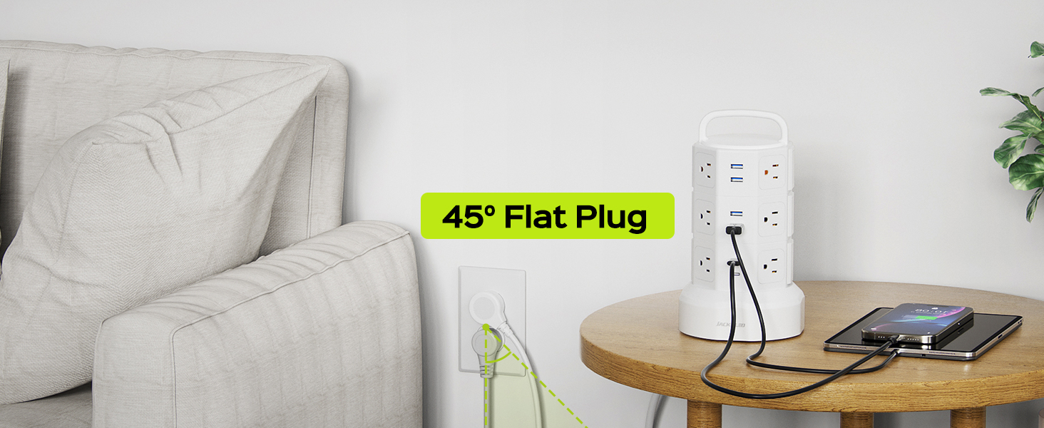 45° Flat Plug