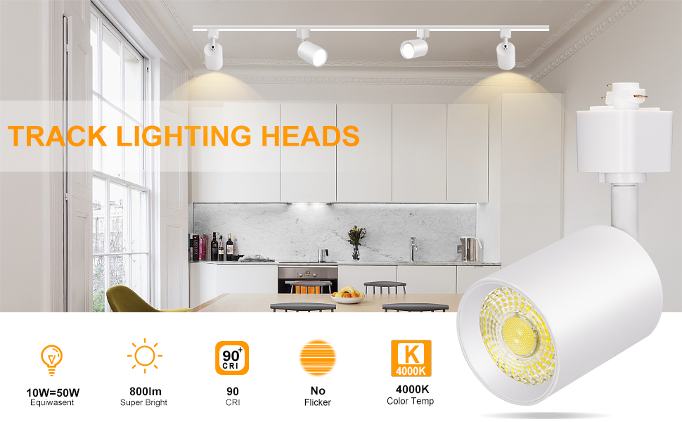 h type track lighting heads 10W
