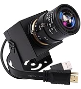 SVPRO 4K Webcam - HDMI/USB Dual Interface, Manual Zoom, 2.8-12mm CS Mount Lens for Close-up, CMOS...