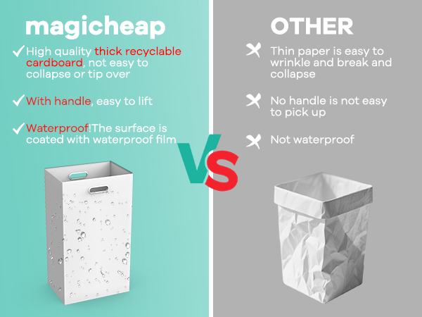 cardboard trash cans for events