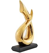 Anding Home Decor Modern Art Ceramic Statue Gold Table Decorations for Dining Room Living Room Of...