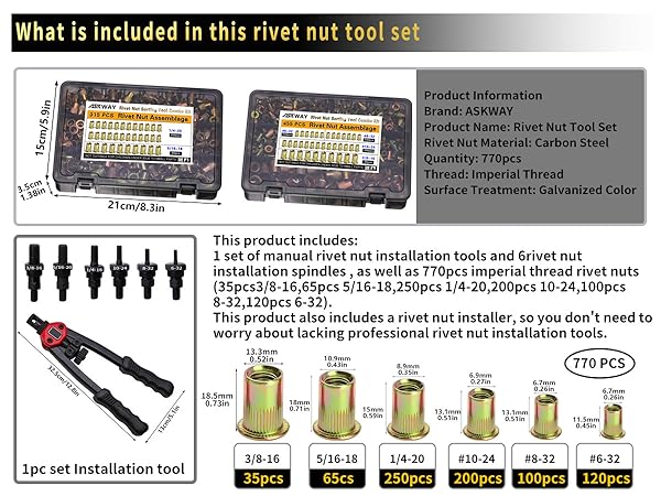 rivet nut gun kit