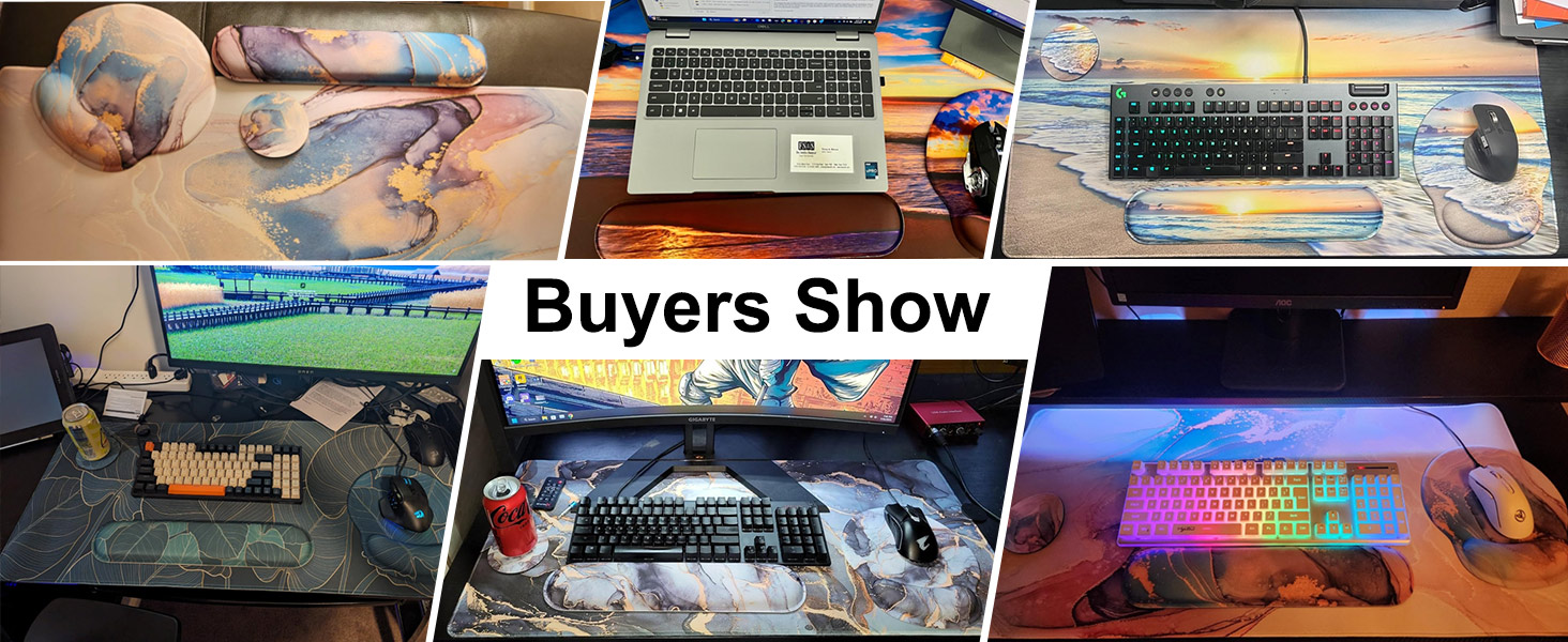 mousepad with wrist rest desk mouse pad desktop mat wrist pad for keyboard