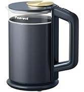 Topwit Electric Kettle, 1.5L Electric Tea Kettle Double Wall, 1000W Glass Hot Water Kettle with W...