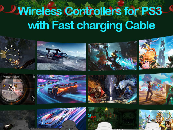 Wireles Controllers for Ps3 with Fast charging Cable