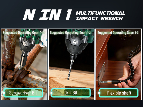 impact wrench 1/2 impact gun pistola de impacto taladro de impacto