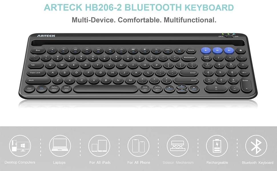 Bluetooth Keyboard with Cradle 1