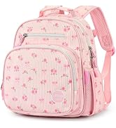 mibasies Corduroy Toddler Backpack for Girls 2-4: Little Kids Backpacks for Preschool Prek Daycar...