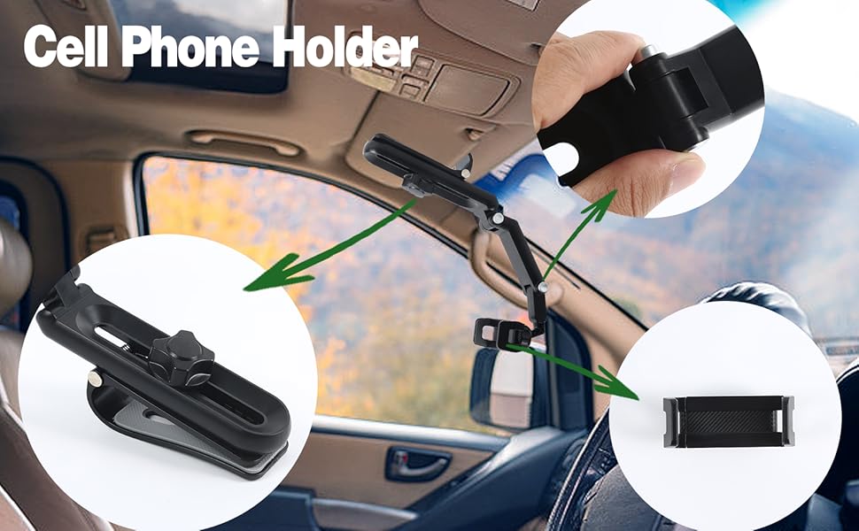 Sun Visor Phone Holder