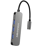 MEANHIGH USB Hub 4-Port USB Hub for Laptop USB 3.0, USB 2.0 Multiple USB Splitter USB Port Expand...