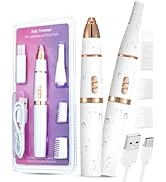 AREYZIN 2 in 1 Eyebrow Trimmer for Women, Painless Eyebrow Hair Remover, Rechargeable Eyebrow Epi...