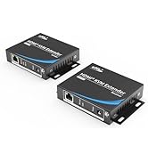 eKL USB KVM HDMI 2.0 Extender 4K@60Hz 60m/196ft (4K@30Hz 100m/328ft) Over UTP Cat6 Ethernet Cable...