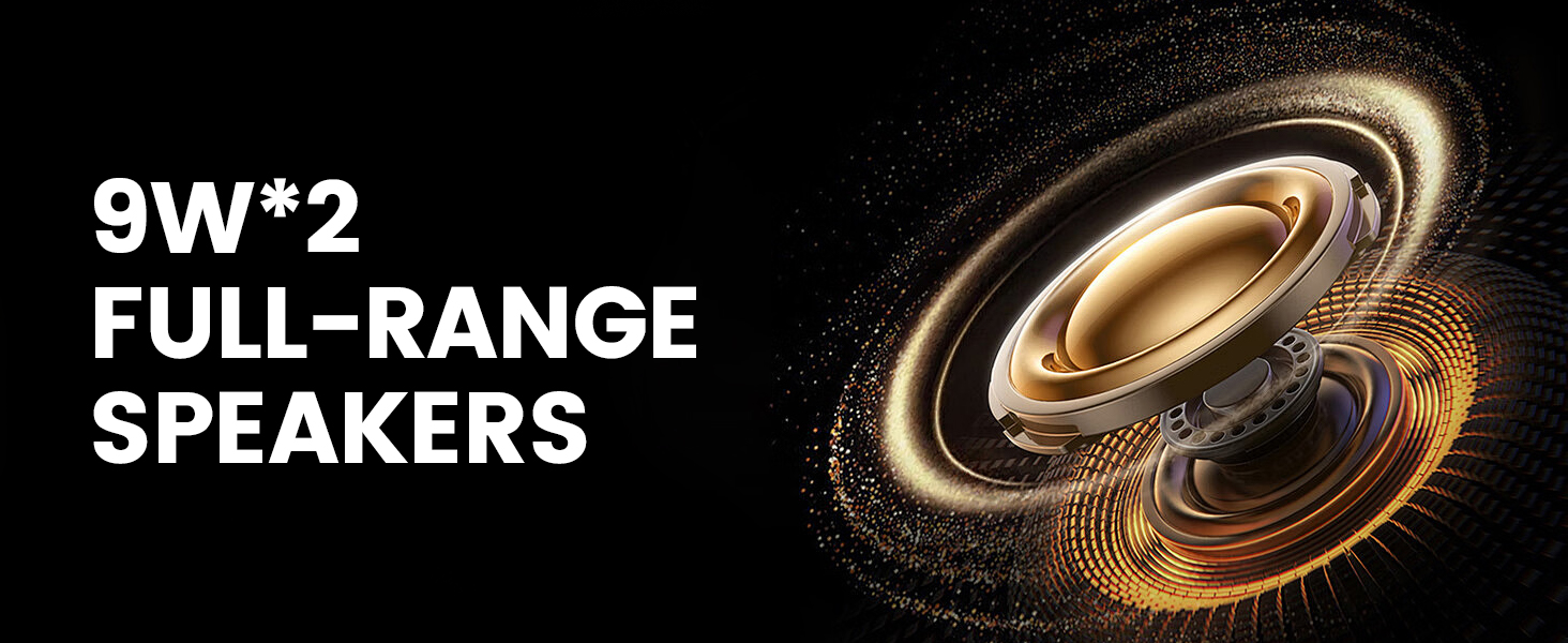 9W plus 2 full range speakers