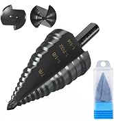 1/4 to 1-3/8 Inch Step Drill Bit Straight Grooved Double Fluted, M2 High Speed Steel Drill bits