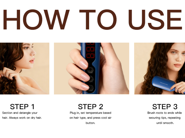 hair straightener brush