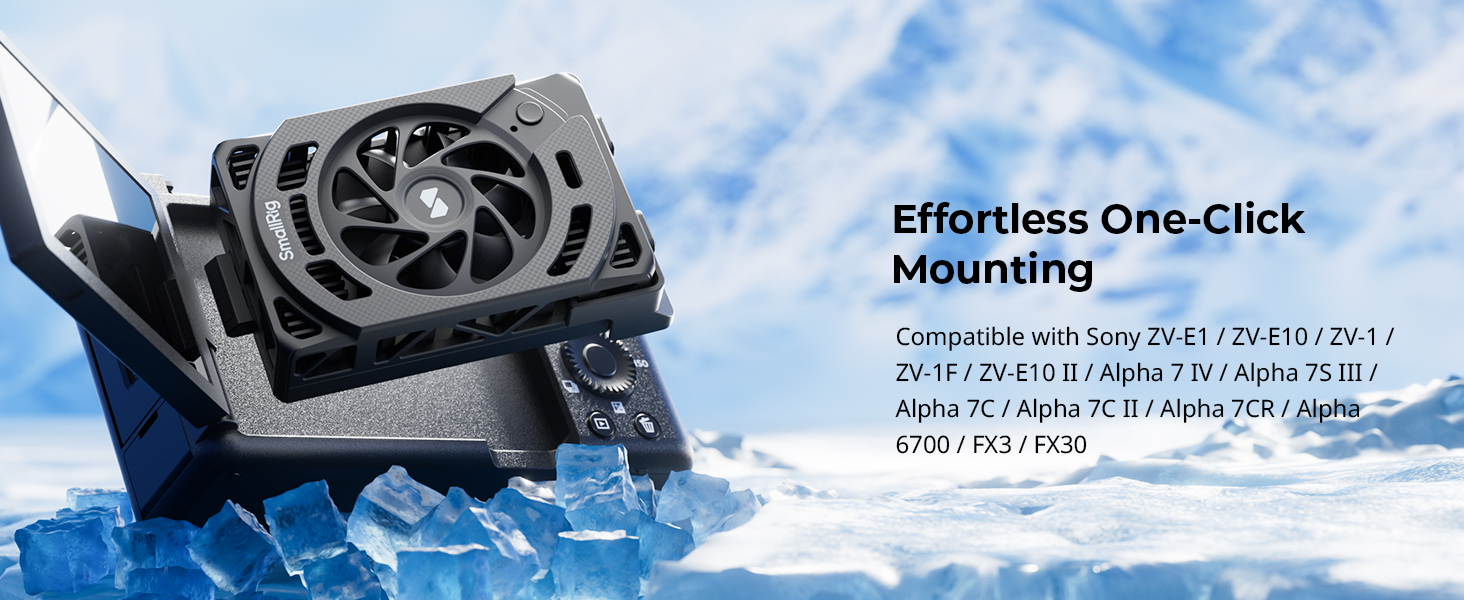effortless one-click mounting