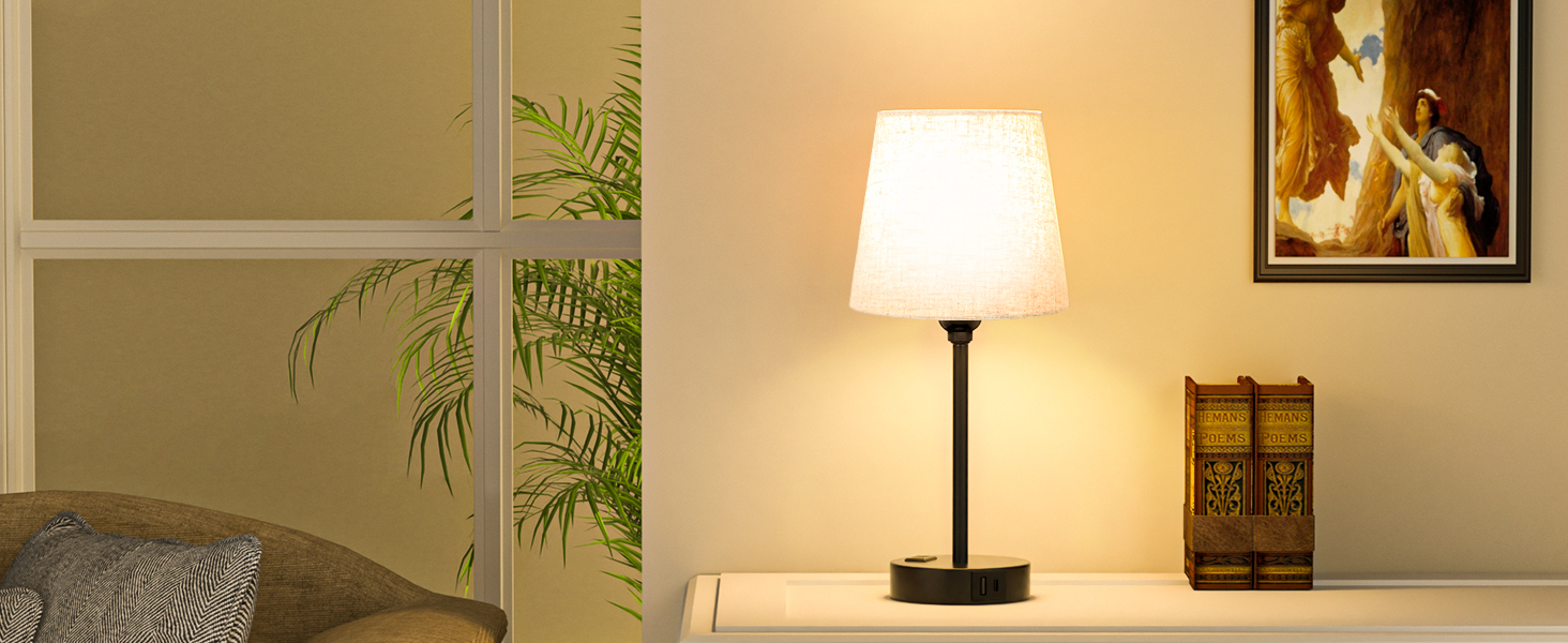 Mini Bedside Lamps for Bedrooms Set of 2