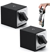 HDLNKAK 2 Pcs Magnetic Base Holder Bed with 8T On/Off Switch-176 Lbs Holding Power, Switchable Ba...