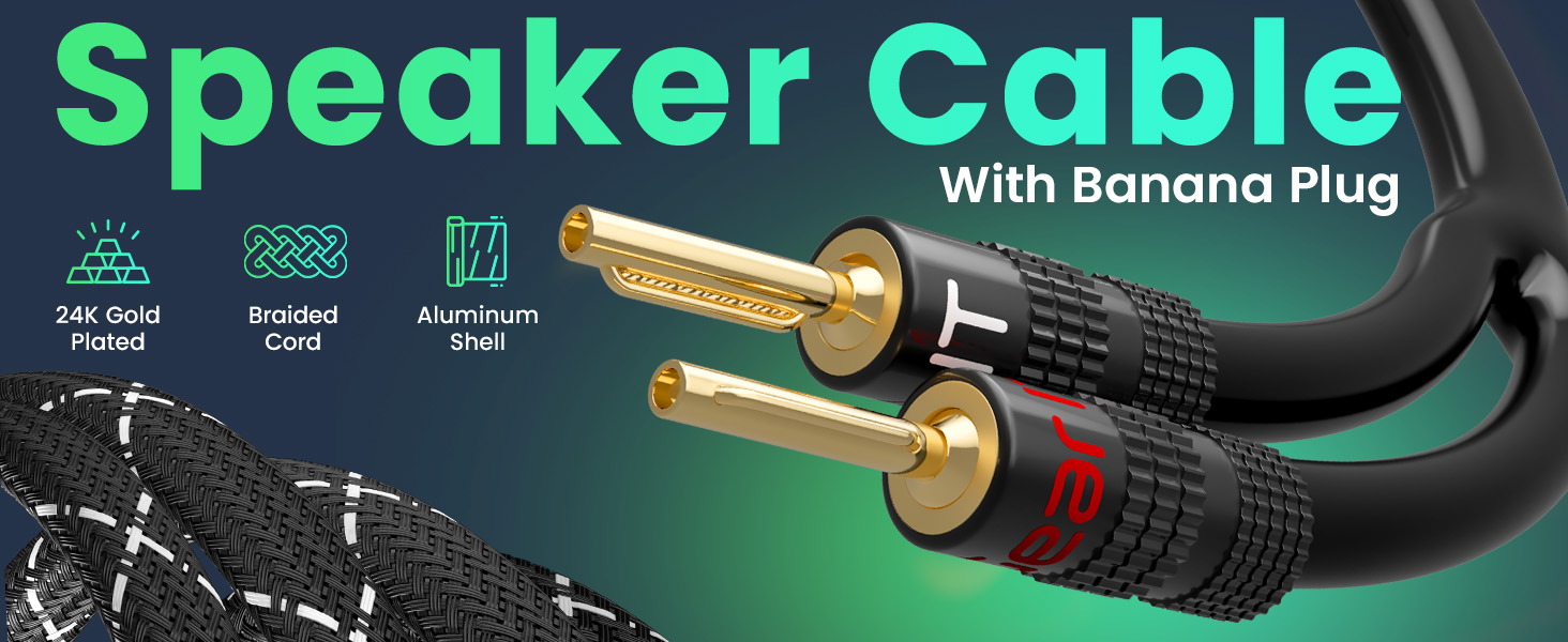Speaker Cable with Banana Plug