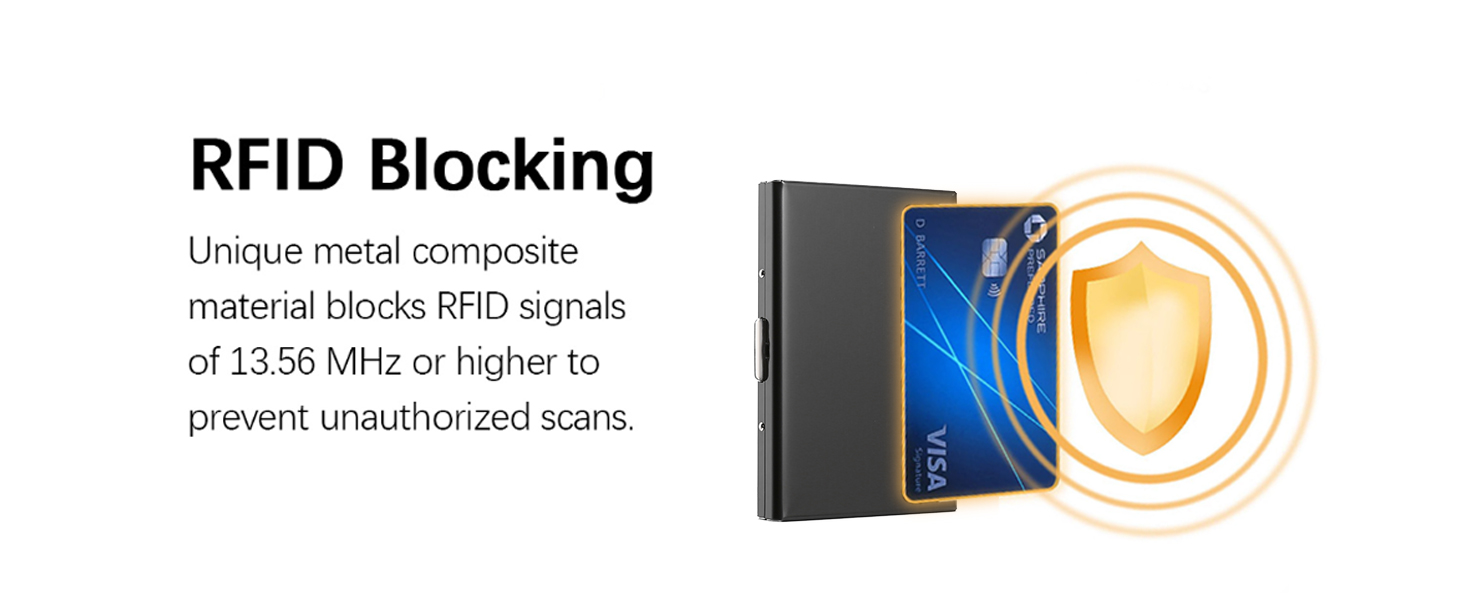 RFID blocking function keeps the cards safe 