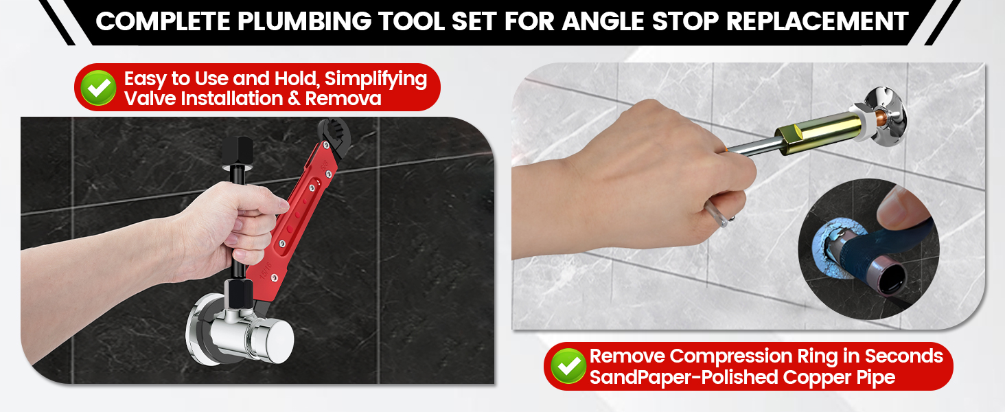 6 Pcs Plumbing Tools Kit