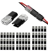 20PCS Double - Wire Plug-in Connector with Locking Bucklee, Wire Connectors Push-in - Pluggable 2...