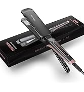 Professional Flat Iron 1.77-inch Wide Plate Titanium Hair Straightener, 5 Adjustable Temp(290-450...