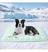 Luciphia Premium Dog Cooling Mat Non-Slip Q-MAX>0.5 Self-Cooling Pad for Small Pet Cat Indoor Por...