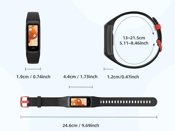Kids Fitness Tracker Size