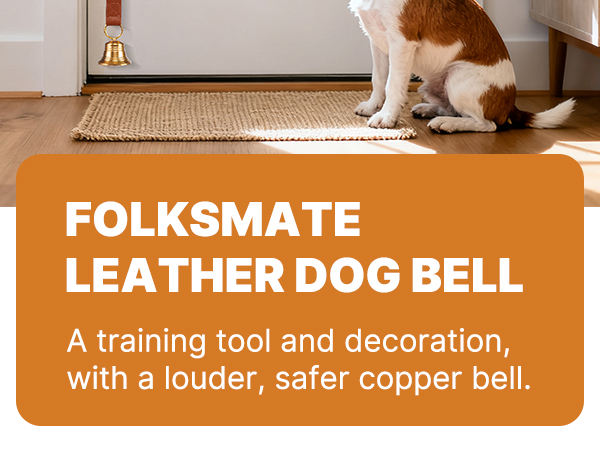 leather dog door bell