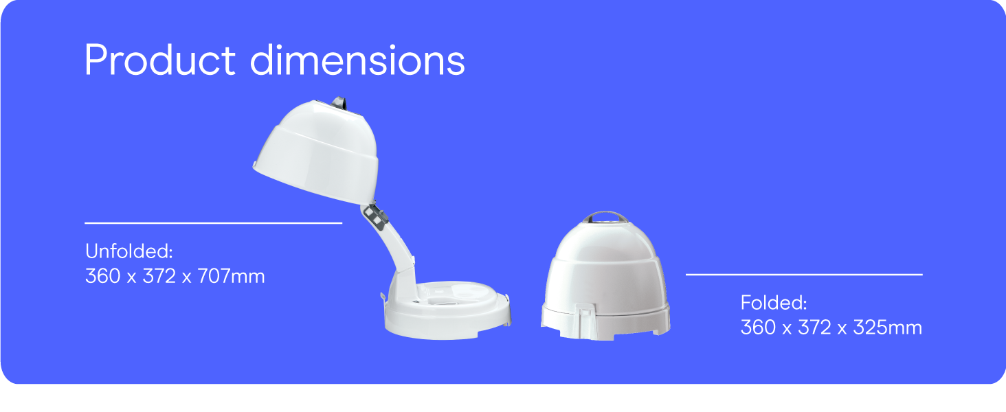 Conair small, mini, and compact hair dryer for travel. Handle folds for easy storage.