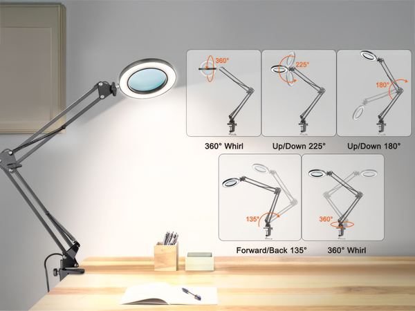 Desk Lamp Magnifying Glass