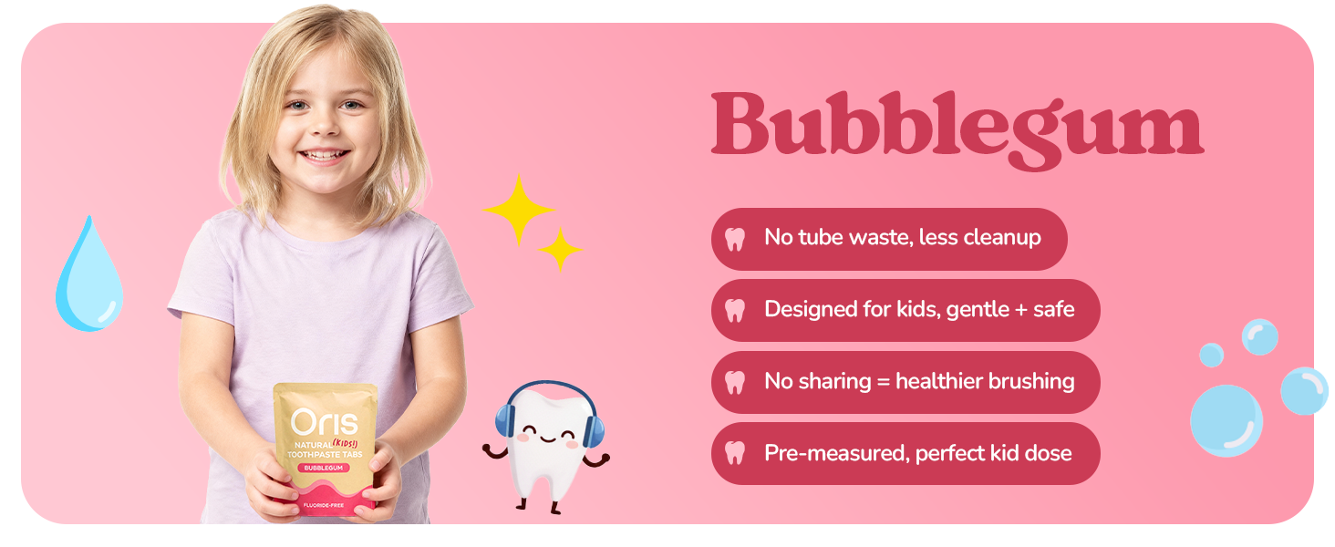 kids toothpaste tablets hydroxyapatite children oris tablets remineralizing