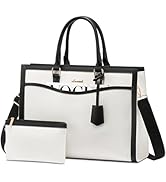 LOVEVOOK Laptop Tote Bag for Women, Office Work Bag Briefcase fit for 15.6 inch Laptop, Large Cap...