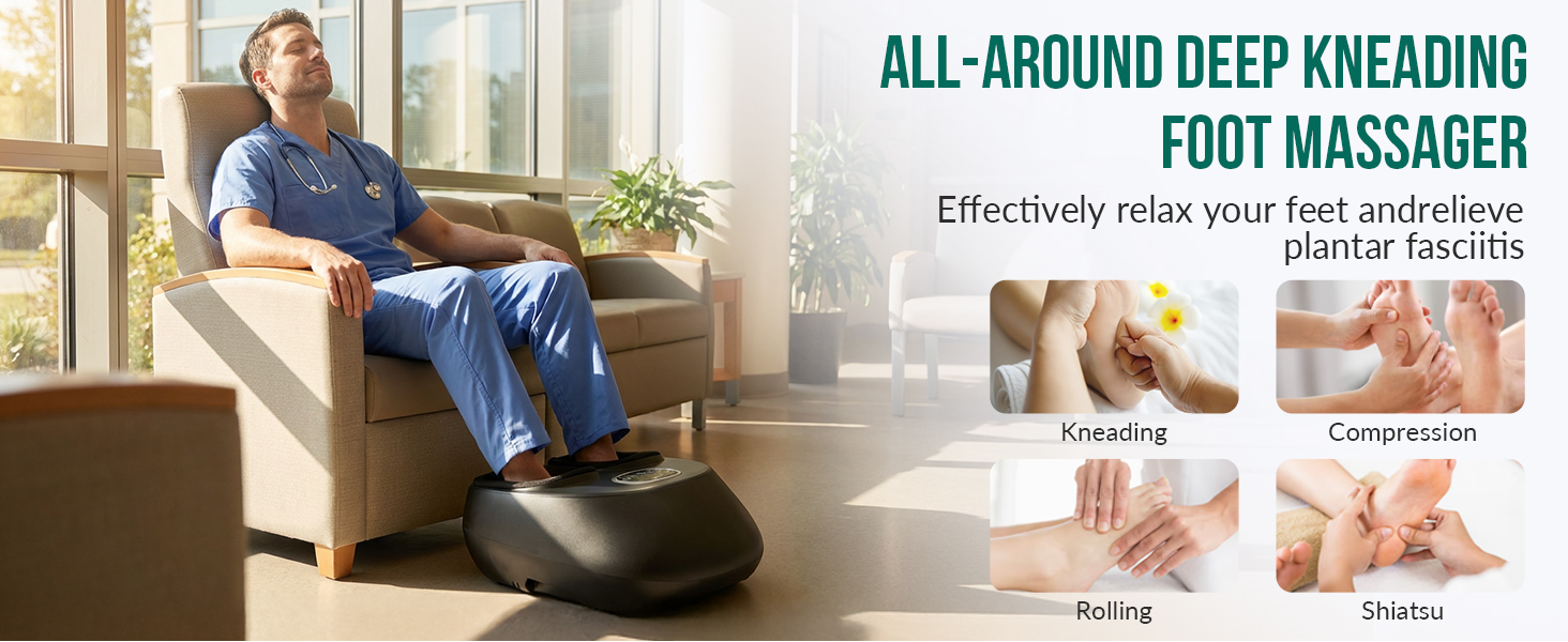 Shiatsu Foot Massager with Heat