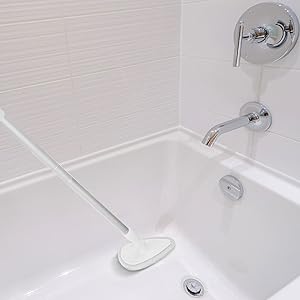 bathtub scrubber with long handle