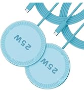 25W Magnetic Wireless Charger: Flat Charging Pad for iPhone 17 16 15 14 13 12 Pro Max, Google Pix...