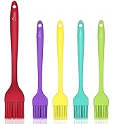 HOTEC Silicone Heat Resistant Marinading Meat Grill Basting Pastry Brush for Oil Butter Sauce Sau...